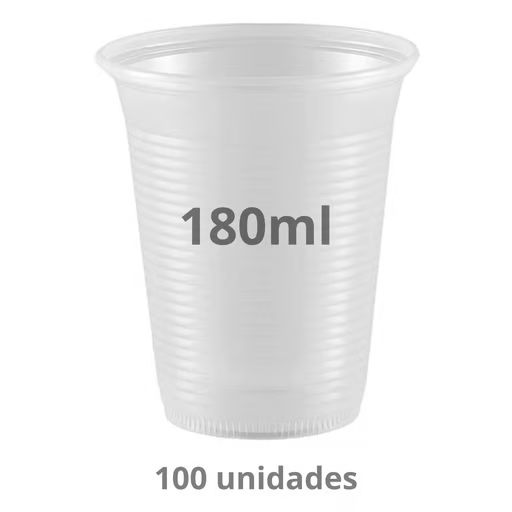 Copo Descartavel 180ml Pcte c/ 100