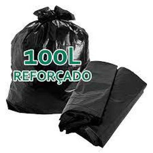 Saco Lixo Reforçado 100 L ( Preto ) C/ 100 Ordem 16