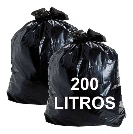 Saco Lixo Reforçado 200 L ( Preto ) 5 Kg