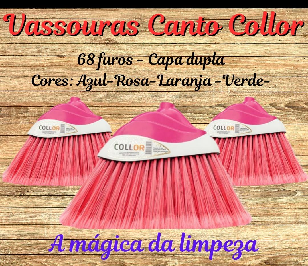 Vassoura Nylon Canto Collor ( Macia)